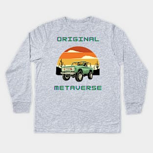 Original metaverse Kids Long Sleeve T-Shirt